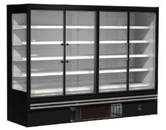 China Refrigerador de cristal vertical 220-240V de la puerta de Multidecks para el colmado del supermercado en venta