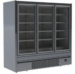 China 3 Door Upright Glass Door Freezer For Supermarket refrigeration plug in for sale