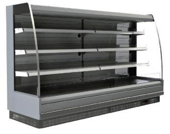 China Remote Semi Vertical Cake Display Case Refrigerated Bakery Display Case for sale