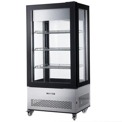 China 400L Commercial Upright Freezer Four Side Ventilated Cooling ice cream display for sale