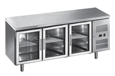 China Stainless Steel Glass Door Freezer for sale