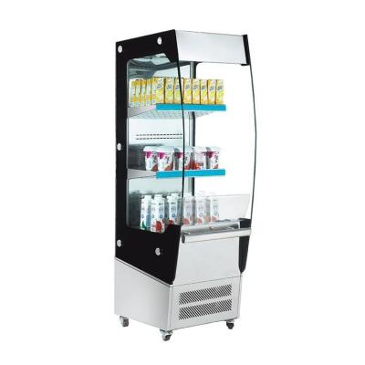 China Ventilated Cooling Open Air Display Cooler 180L open deck display fridge Grab & Go Display Refrigerator for sale
