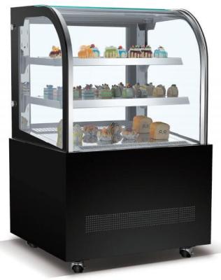 China 132L Refrigerated Pastry Display Case Ventilated Cooling Cake Display Case for sale