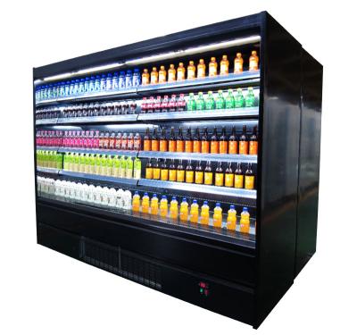 China Double Sided Open Display Fridge  Open Display Case Supermarket 608L 912L 1200L for sale