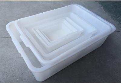 China PE Plastic Freezer Tray Verdikte Plastic Basin Supermarkt Vers ijs Tray Plastic Square Tray Dispensing Tray Te koop