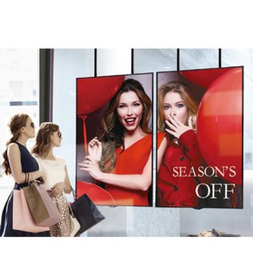 China 55 Inch Window Lcd Display Touch Screen Shop Storefront Window Display for sale