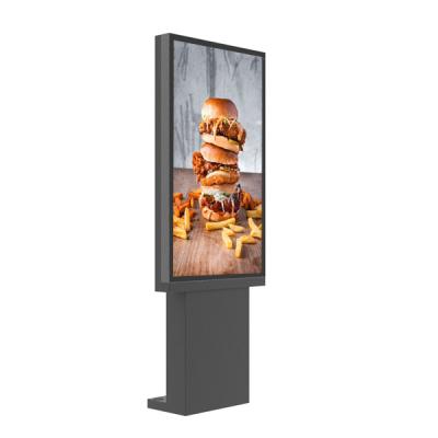 China 55 Inch Outdoor Digital Menu Boards Drive Thru For Fast Food Restaurants Full HD Monitor 3000nits for sale