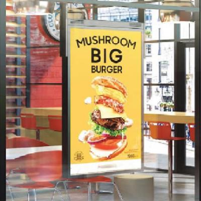 China 43 Inch Window Double Sided LCD Screen Panel Displays for sale
