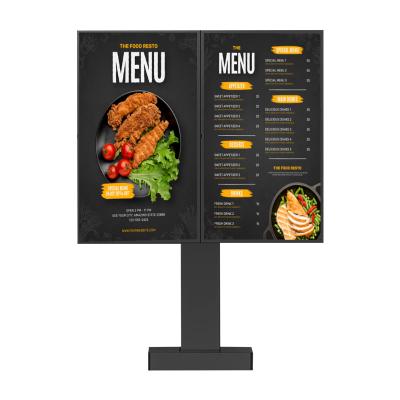 China Display LCD à prova d'água Drive Thru Digital Menu Board para publicidade em restaurantes à venda