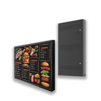 China Restaurant Advertising Android TFT LCD Display Outdoor Waterproof Digital Signage Screen for sale