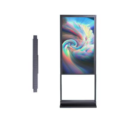China 49 Inch Indoor Advertising Digital Video Signage Floor Standing LCD Display Kiosk for sale