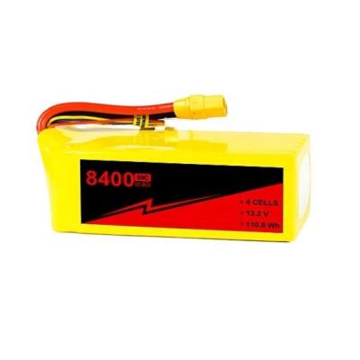 China 12.8v 8400mAh 30C LiFePo4 Pack XT90 lipo battery Pack for RC for sale