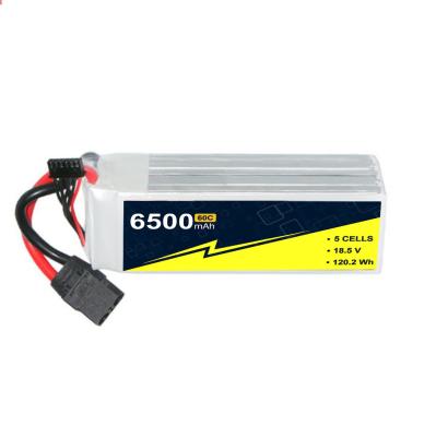 China Fast Charge Capable RC Car Lipo Battery Hard Case 18.5V 5S 6500mah 60C for sale