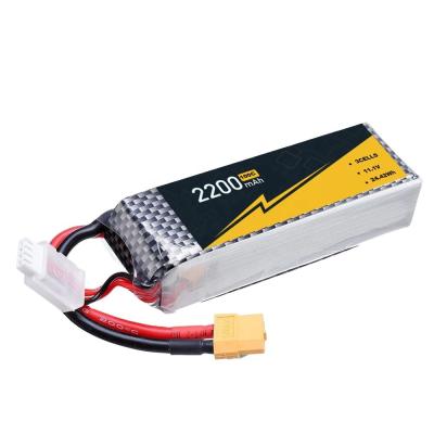 China Safe RC Car Lipo Battery 2200mah 3S 11.1V 100C Rc Lithium Polymer Battery for sale