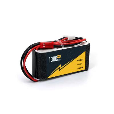 China High Output Voltage RC Car Lipo Battery 1300mAh 100C Hard Case for sale