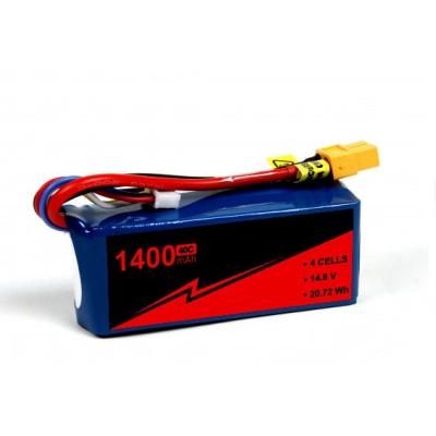 China High Performance 40C  RC Boat Battery Pack 14.8V 4S 1400mah Lipo Battery for sale