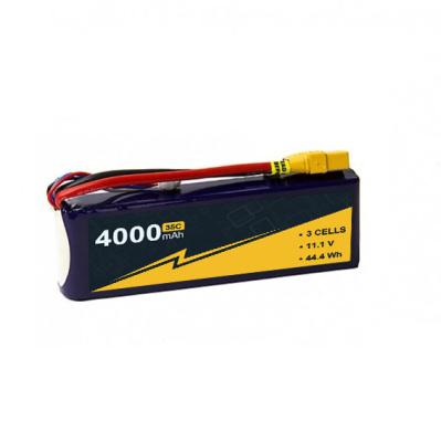 China 35C 11.1V 4000mAh 3S RC Boat Battery For FPV Drone Quadcopter Helicopter for sale