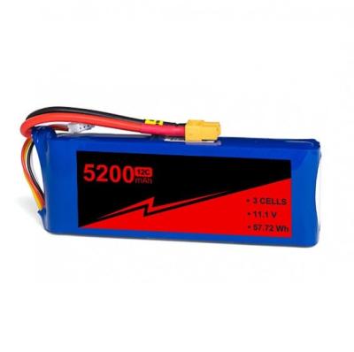 China 11.1V 25C 5200mAh 3S FPV Lipo Battery With W/XT-90 For UAV RC Boat Car for sale