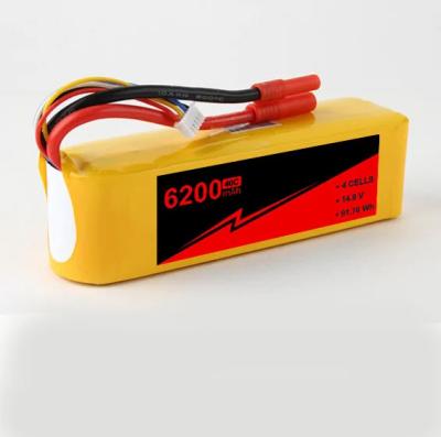 China High Performance 6200mah Lithium Polymer Battery Race Drone Battery 14.8v 4 Cells for sale