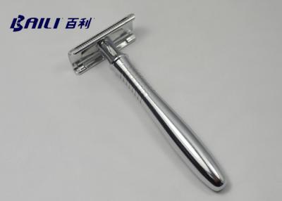 China 116mm Old Fashioned Merkur Safety Razor Baili Double Edge Blades Reloadable for sale