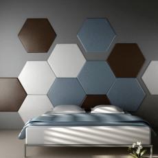 China Colorful 300mm Diameter Hexagon Felt Acoustic Panels for sale