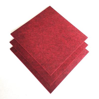 China Recycled Decoration 20mm 4000g/Sqm PET Felt Panels for sale