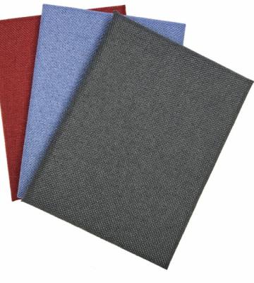 China EN13501 25MM Polyester Fiber Acoustic Fabric Wrapped Noise Blocking Wall Panels for sale