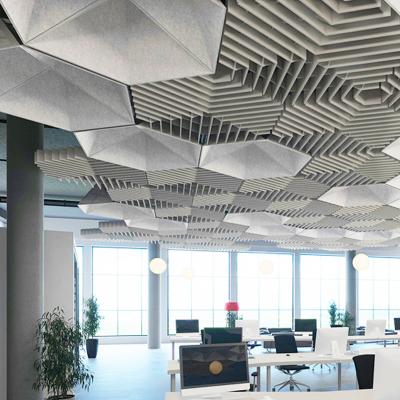 China Europe 3d Polyester Decorative  Acoustic Soundproof Ceiling Panels for sale