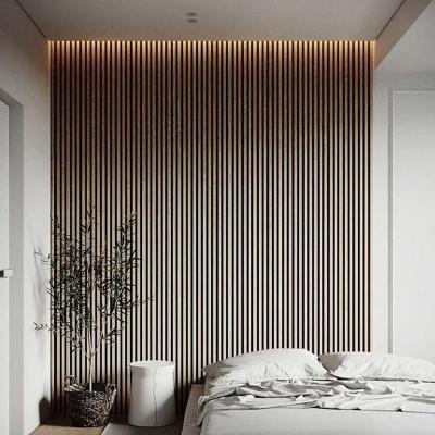 China Acoustic Wood Slat Wall Panel Interior Decoration 3000x600mm for sale