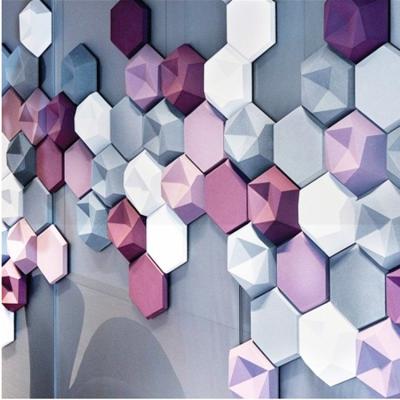 China Thickness 9mm 3d Acoustic Wall Panels For Home Decoration for sale