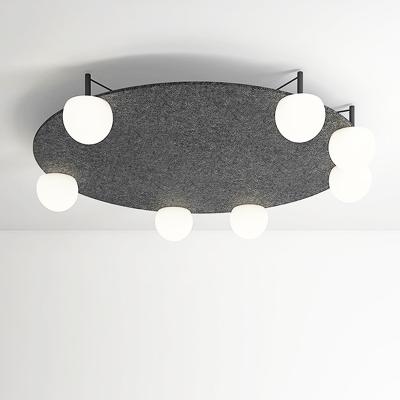 China Round Hanging Acoustic Sound Proofing Ceiling Panels 8mm - 25mm for sale