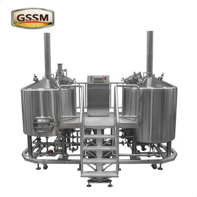 China Micro Brewery / Restaurant 2 Vessel Brewing System Two Vessel Brewhouse for sale