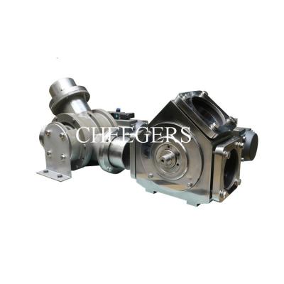 China Plastic Particles Plug Diverter Valve Stainless Steel DN65 for sale