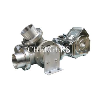 China 300mm Q235A Plug Diverter Valve Direction Changing Bulk Conveying for sale