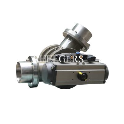 China Pipe Fitting 4 Inches Plug Diverter Valve Starch Conveying for sale