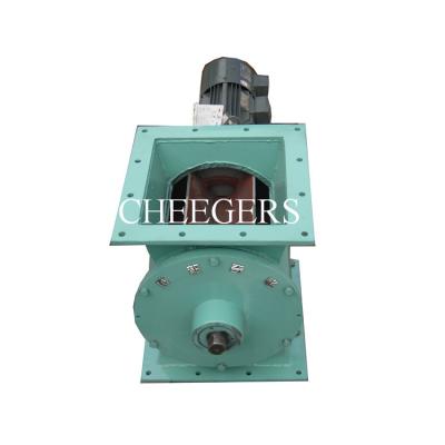 China SS400 Steel Rotary Feeder Valve Wood Pellet Timber 6 Inch for sale