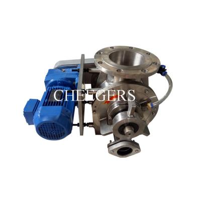 China 5.5L SS304 Blow Through Rotary Valve For Powder 5 Ton/h for sale