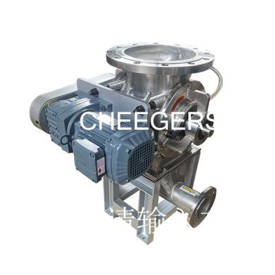 China Cement Plant Rotary Discharge Valve Rigid Impeller Feeder Pneumatic 56L for sale