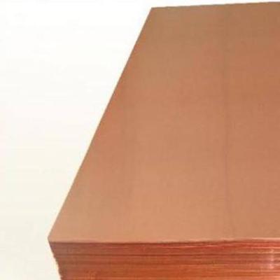 China ASTM Pure Copper Plate Sheet  Copper Material C11000 C10200 C17200 4x8 5mm Thick for sale