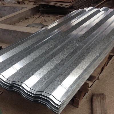 China DX51D GI Roofing Galvanized Steel Sheet Corrugated Cold Rolled 600mm Te koop