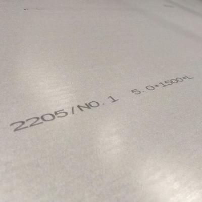 China ASTM A790 2205 Stainless Steel Plate 1000-8000mm Length Resistivity for sale