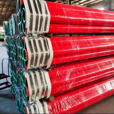 China Q235 Plastic Coating On Inside Galvanized Steel Pipe On Outside DN100 Epoxy for sale