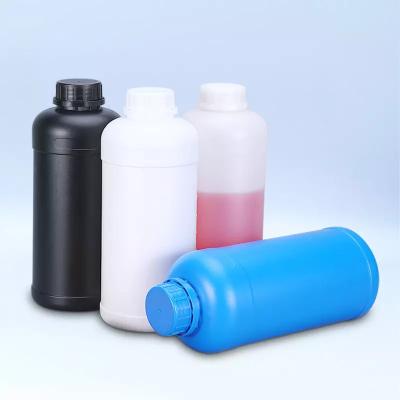 China 1000ml Pigment Ink HDPE Plastic Container Liquid Packaging Chemical HDPE Plastic Bottle for sale