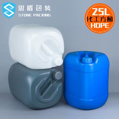 China Empty 25L HDPE Plastic Chemical Barrel Plastic Bucket Container With Lids for sale