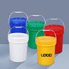 China Waterproof 20L Plastic Pail Plastic Bucket With Lid Liquid Container For Coating for sale