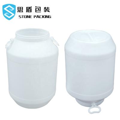 China Barril plástico químico blanco 60l del HDPE el 100% con la cubierta en venta