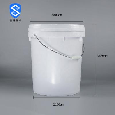 China SIDUN Paint 5 Gallon Bucket With Lid White Anti Shrink for sale