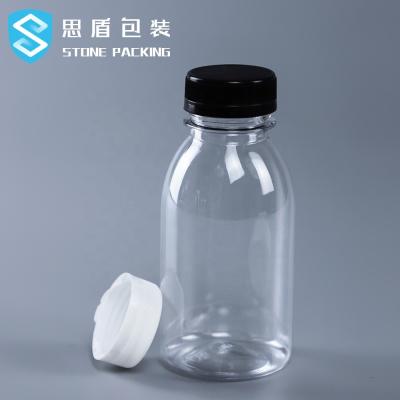 China 350ml 250ml Screw Top PET Plastic Bottles 134mm Height for sale