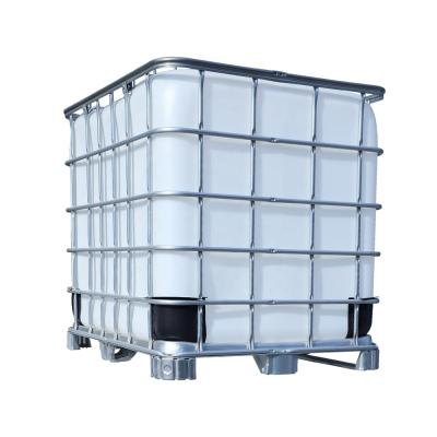 China HDPE Metallchemischer quadratischer Behälter 1000 Liter des Leergewicht-56kg zu verkaufen