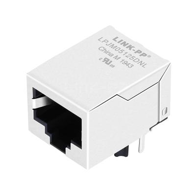 China LPJM05125DNL 2.5G Base-T Single Port POE+ RJ45 Connector Tab Down Without Led for sale